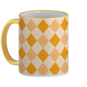 Mug Multi Diamond Yellow