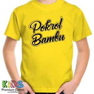 Kaos pokrol bambu warna terang