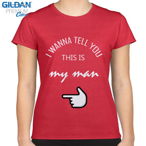 Kaos Couple My Man Merah