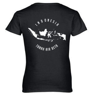 Kaos INDONESIA TANAH AIR BETA 3 back print