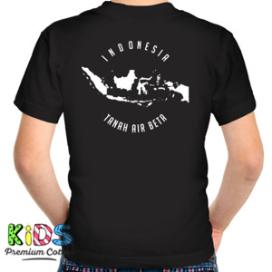 Kaos INDONESIA TANAH AIR BETA 3 back print