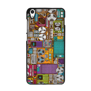 Pattern Retro Cassette 0108 Custom Case Casing HP