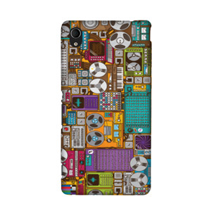 Pattern Retro Cassette 0108 Custom Case Casing HP