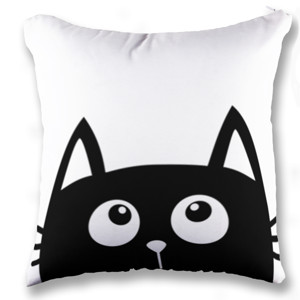 Bantal CUTE BLACK CAT 3