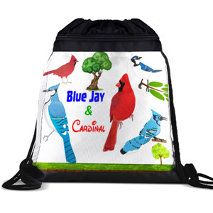 Tas Serut Blue Jay & Cardinal