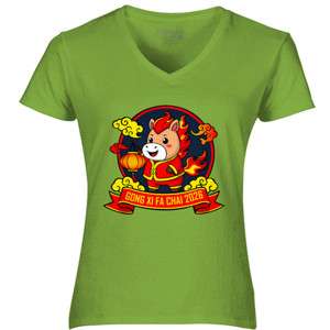 Kaos Cute Fire Horse Lunar New Year