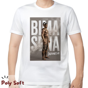 Kaos Kaos Bima Sena Poly Soft White Tee