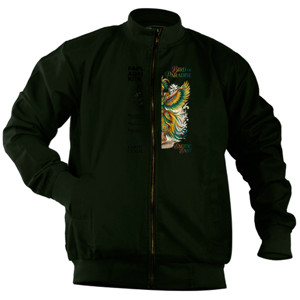 Jaket Bomber Kaos Papua Cendrawasih Bird of Paradise