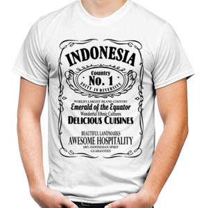 Kaos INDONESIA NO 1 BLACK COLOR