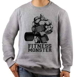 Jaket Sweater Fitness Monster 