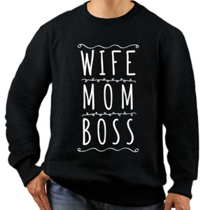 Jaket Sweater Kaos Wife Mom Boss
