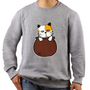 Jaket Sweater Cat in Pot