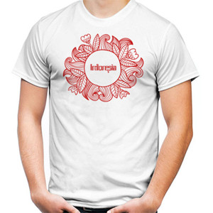 Kaos Indonesia - Bunga