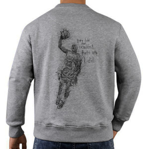 Jaket Sweater scribble of MJ quotes