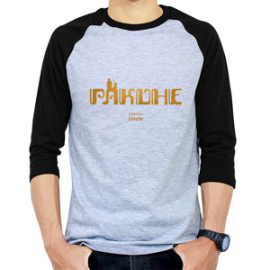 Kaos Raglan Javanese themed man 3/4 sleeves t-shirt “Pakdhe” 