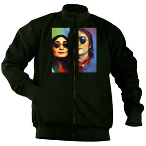Jaket Bomber Yoko dan John Desain Couple