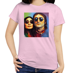Kaos Yoko dan John Desain Couple