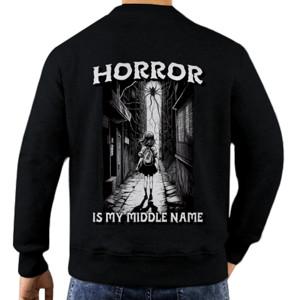 Jaket Sweater Horror is My Middle Name Karakter Anime