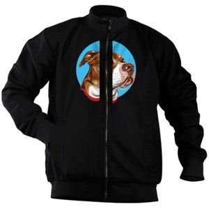 Jaket Bomber Kaos Anjing 005