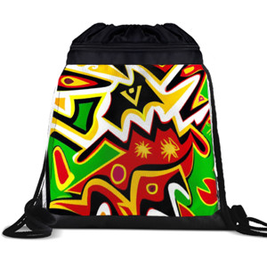 Tas Serut Tas Serut dengan Lukisan Abstrak 