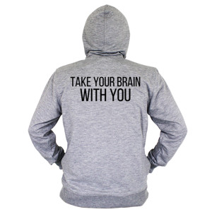 Hoodie Zipper READ MY BACK 21