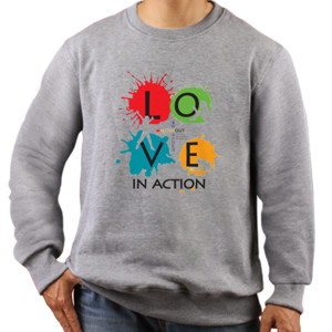 Jaket Sweater Kaos Love in Action