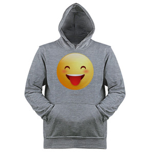 Jaket Hoodie Face With Stuck-Out Tongue