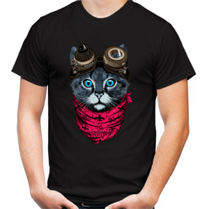Kaos Steampunk Cat