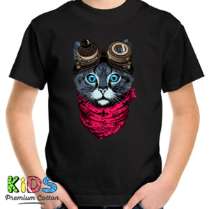 Kaos Steampunk Cat