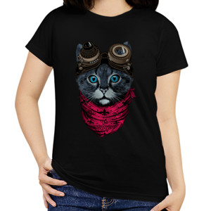Kaos Steampunk Cat