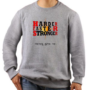 Jaket Sweater HarderFasterStronger
