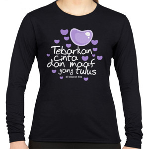 Kaos Lebaran Tebarkan cinta dan Maaf