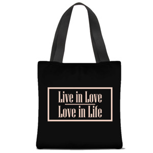 Tas Tote Fullprint love in life