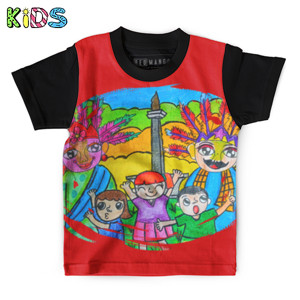 Kaos Anak Full-Print Ondel-ondel T-Shirt