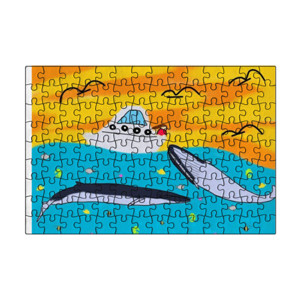 Puzzle Fin Whales puzzle A4
