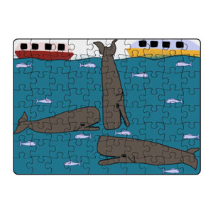 Puzzle Sperm Whales puzzle A5