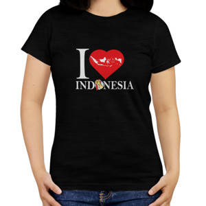 Kaos Love Indonesia