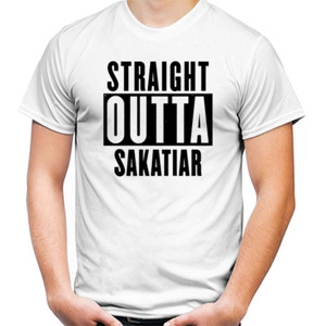 Kaos Straight Outta SAKATIAR Black Logo