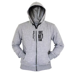 Hoodie Zipper Straight Outta SAKATIAR Black Logo