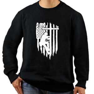 Jaket Sweater American Flag And Lineworker
