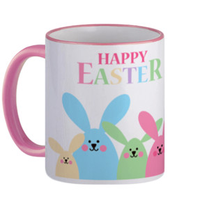Mug Happy Easter Cute Bunny