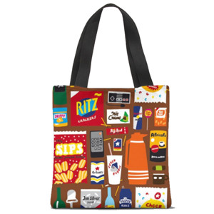 Tas Tote Fullprint snack and crack