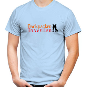 Kaos BT-091022001 Backpacker Traveler Red Mango Premium