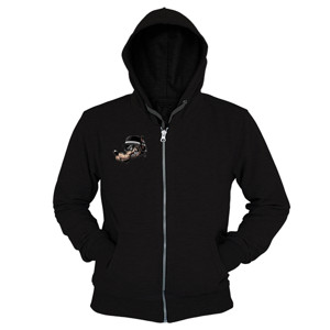 Hoodie Zipper DISTRO Collection G_BLACK FOREVER