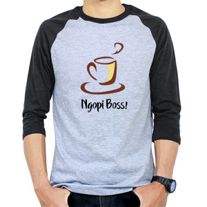 Kaos Raglan Ngopi Boss