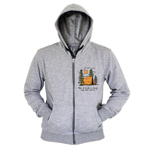 Hoodie Zipper Tidur di tenda tu dingin