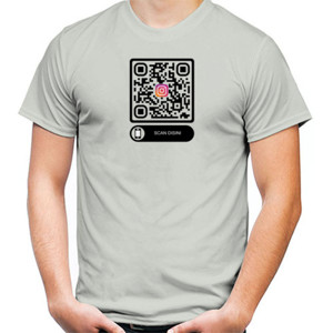 Kaos Kaos QR CODE (Maaf anda kena prank) Bisa custom