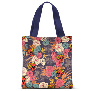 Tas Tote Fullprint taspat bunga