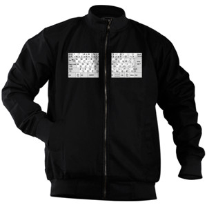 Jaket Bomber Kanji Keyboard