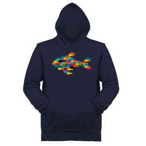 Jaket Hoodie Rainbow Fish